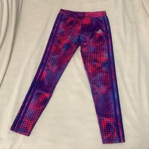 Adidas leggings workout girls medium 10/12